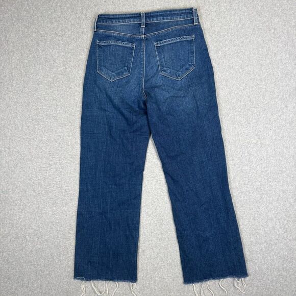 Lagence Women's Size 25 High Rise Distressed Hem Cropped Jeans - Picture 6 of 7